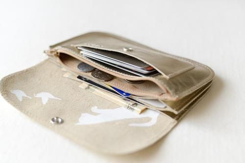 Leather Wallet Gold