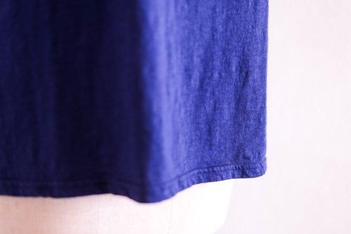 Cotton Semi-Turtle Tank Top Navy