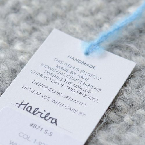 Suri Alpaca Wool Triangle Scarf White×Gray