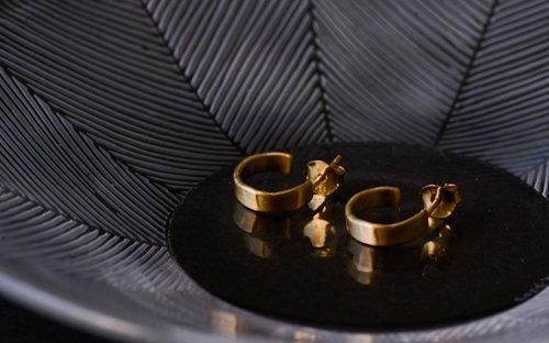 Hoop Bretagna Gold Earrings