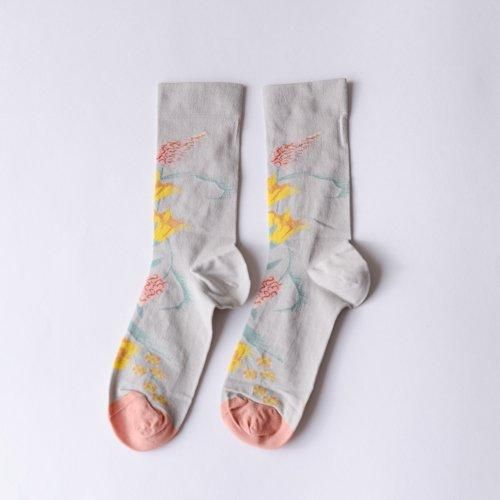 Socks Fleurs Celadon