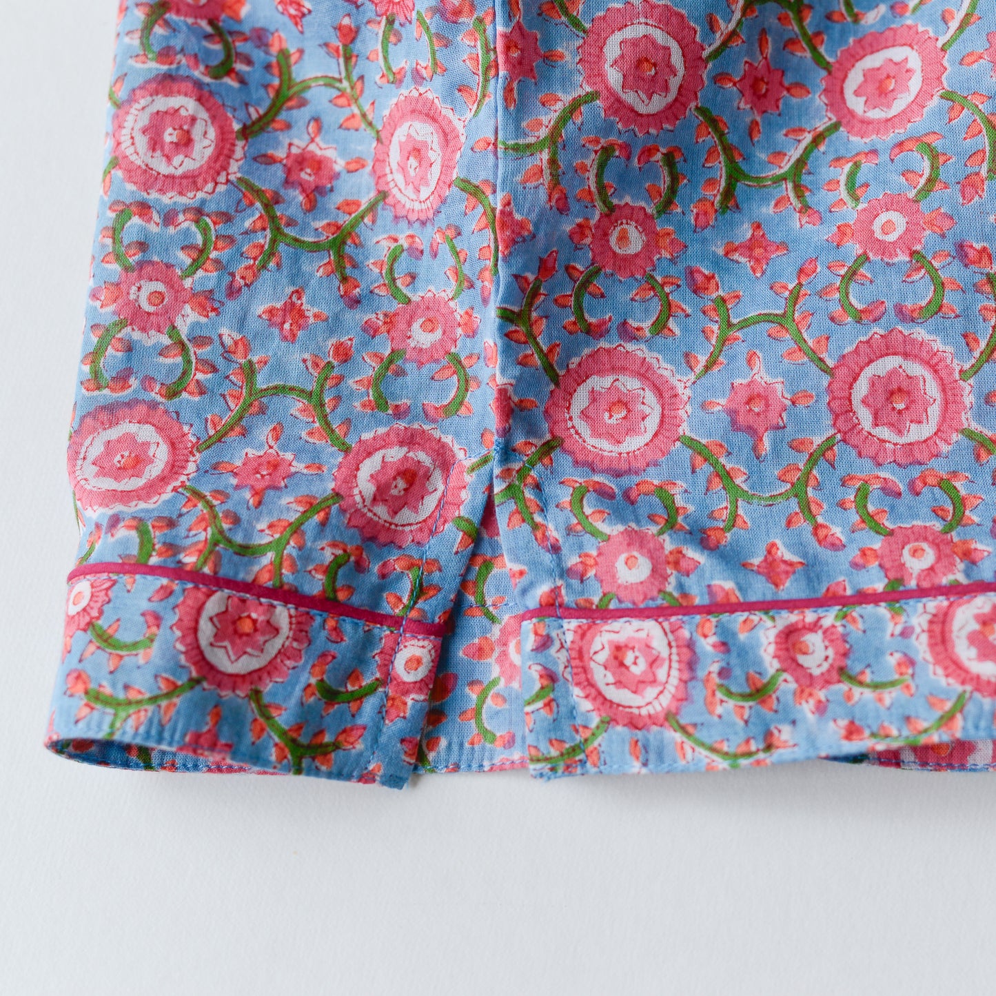 コットンハンドプリンティッドパジャマ Pink Carnations