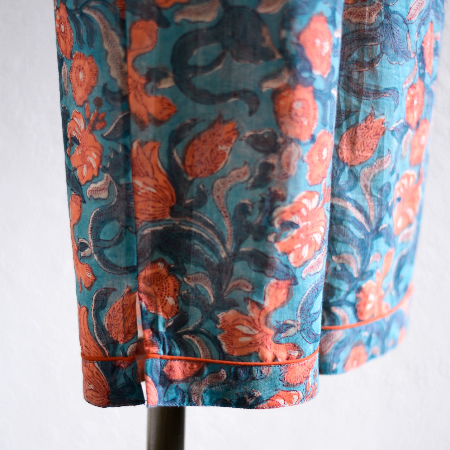 コットンハンドプリンティッドパジャマ Orange Iris