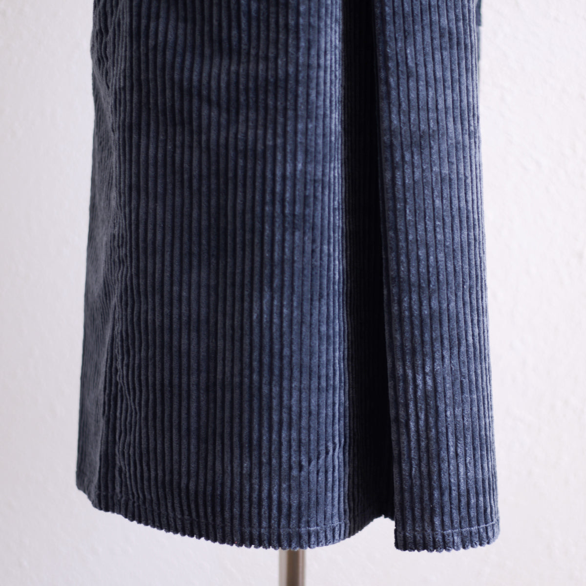 Cotton Corduroy Jumper Skirt Black