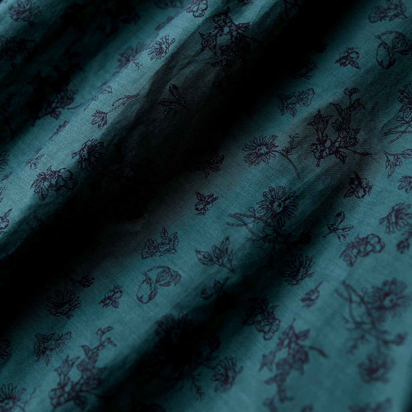 코튼 큐플러 2웨이 플라워 블라우스 Green