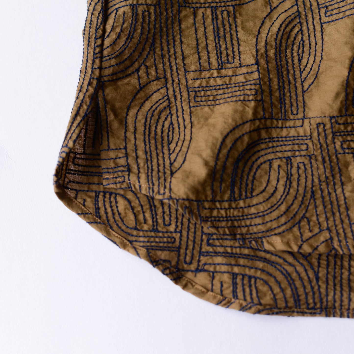 エンブロイダードコットンワンピース Khaki