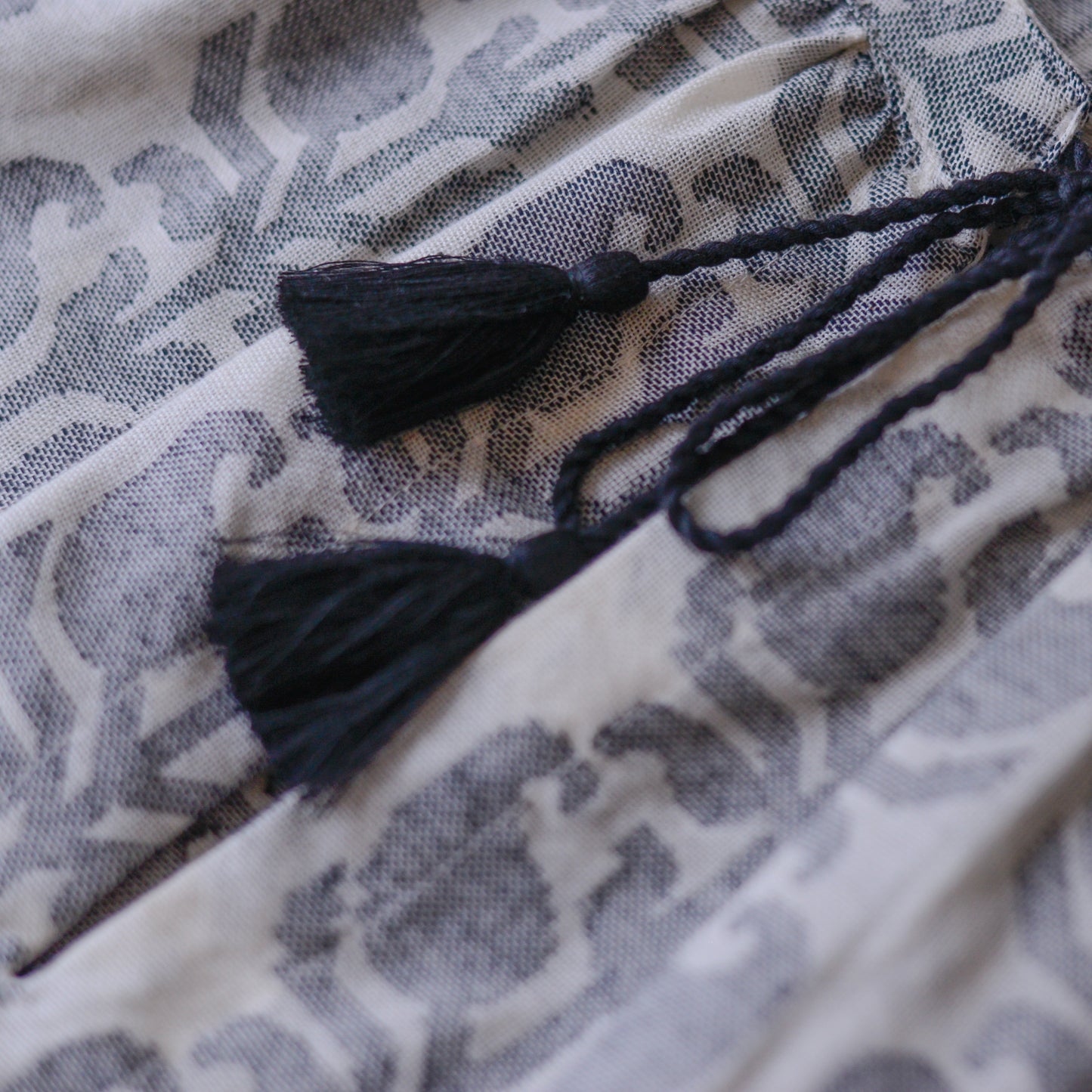 コットンジャガードスリーブレス Natural ×Black