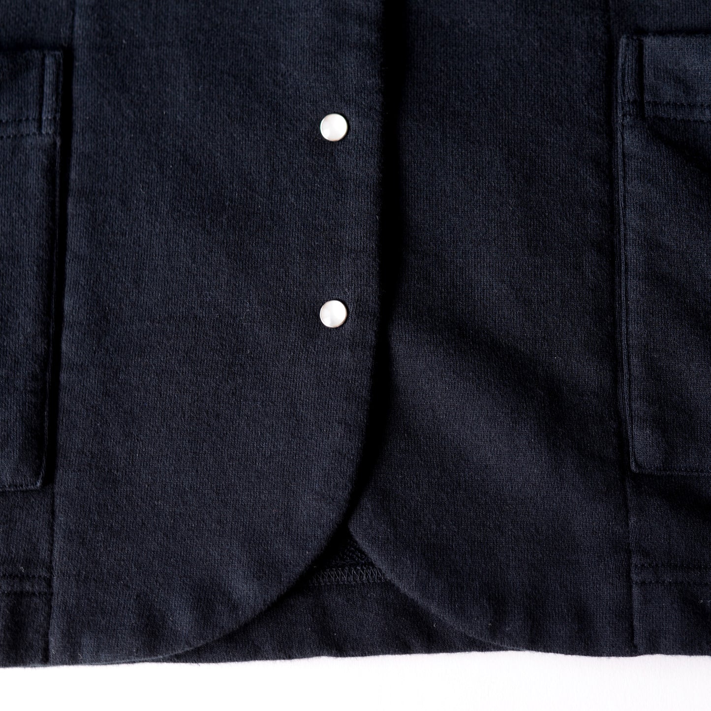 Cotton wool snap cardigan in Black