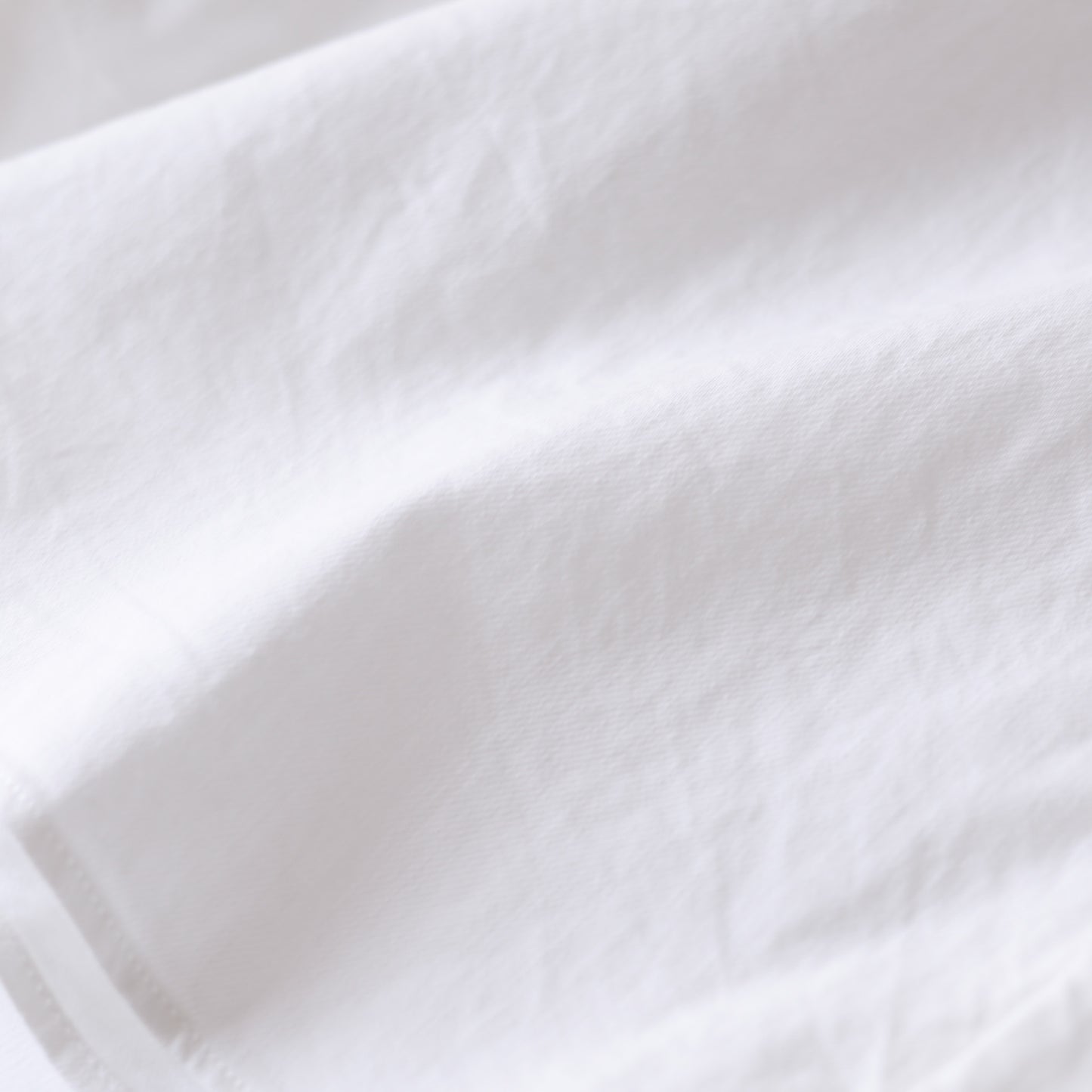 코튼 데님 라운드 컬러 셔츠 Off White