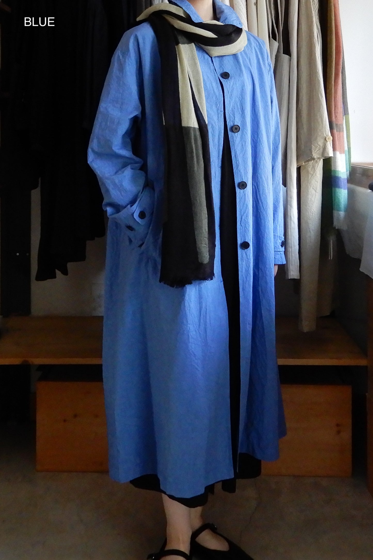 コットンリネンバルマカーンコート Beige