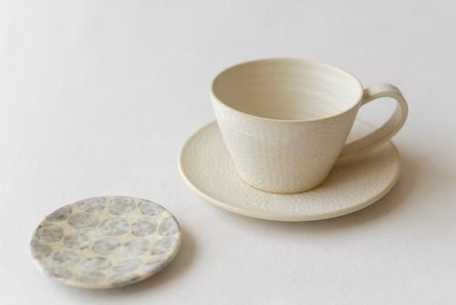 Small Polka Dot Plate, Gray