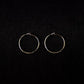Round Hoop Earrings, Small, Silver
