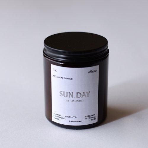 Botanical candle celeste