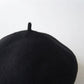 Wool Roll-Up Beret Black