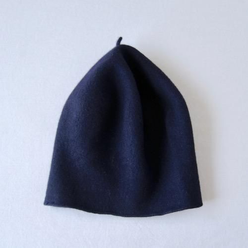 Wool Roll-Up Beret Navy