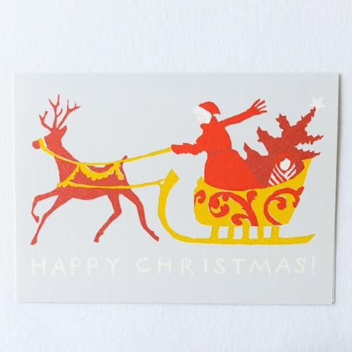 Greeting Card Christmas Sleigh