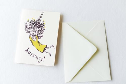 Greeting Card Chandelier Girl