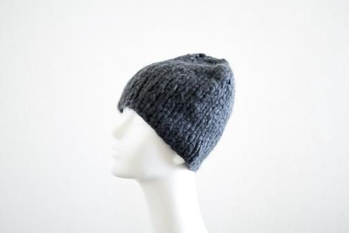 Anthracite Pure Cashmere Knit Cap