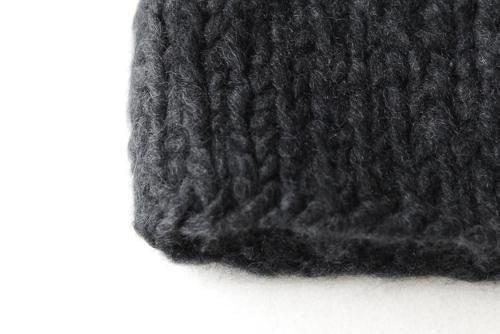 Anthracite Pure Cashmere Knit Cap