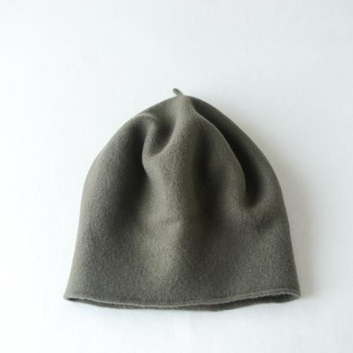 Kahki Wool Roll-Up Beret