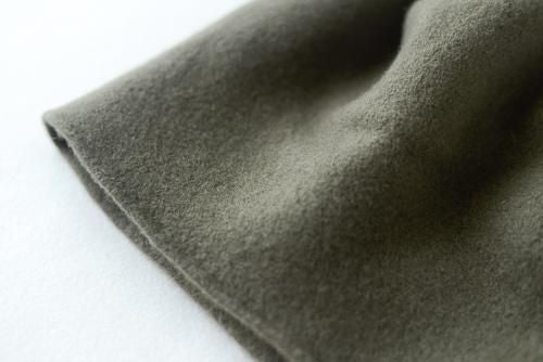 Kahki Wool Roll-Up Beret