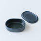 Porcelain Container Oval Black