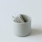 Porcelain Container Round White