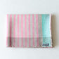 Handwoven Cashmere Stole Border Pink