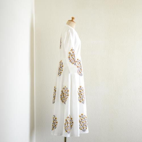 Cotton Honey Flower Dress Off White
