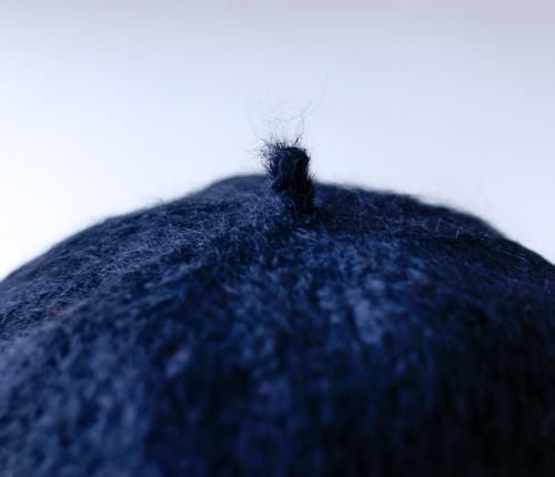Alpaca Wool Beret Black