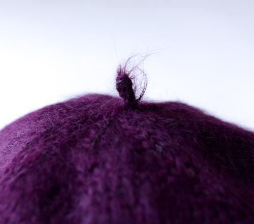 Alpaca wool beret Bordeaux