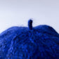 Alpaca wool beret Blue x Black