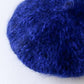 Alpaca wool beret Blue x Black