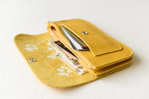 Leather Wallet Yellow
