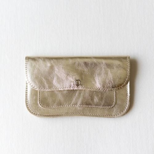 Leather Wallet Gold