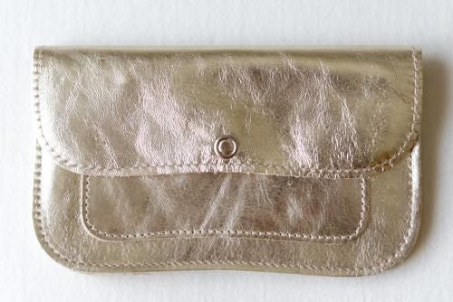Leather Wallet Gold