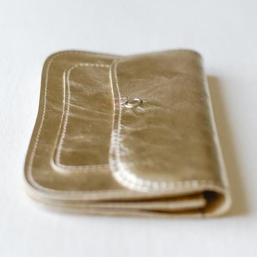 Leather Wallet Gold