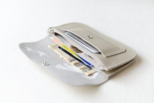 Cement leather wallet