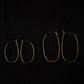 Oval Hoop Earrings, Small, Gold