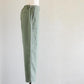 Khaki Cotton Straight Pants