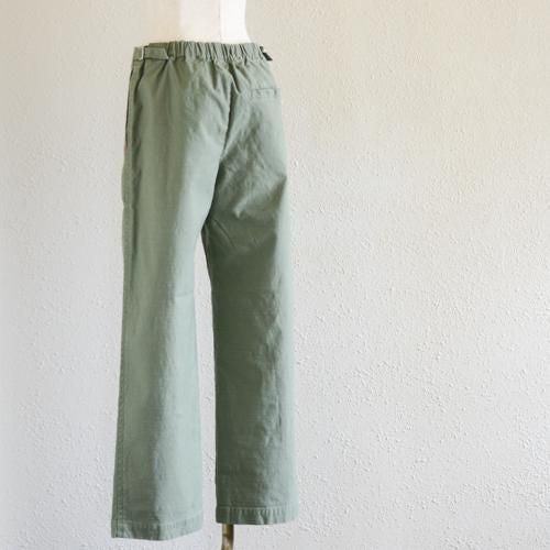 Khaki Cotton Straight Pants