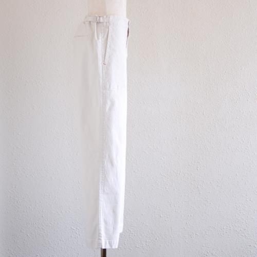 Cotton Straight Pants Off White