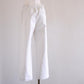 Cotton Straight Pants Off White