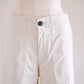 Cotton Straight Pants Off White
