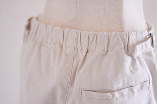 Cotton Straight Pants Off White