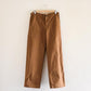 Cotton Straight Pants, Camel