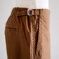 Cotton Straight Pants, Camel