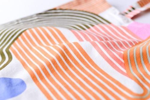 Cotton Tote Bag Stream Orchid