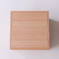 Two-tiered plain wooden box