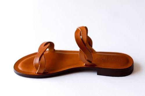 レザーブレイドサンダル Brown